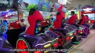 Furious Speed DX 4-Screen Motion Racing Arcade Machine | Ultimate Driving Experience!