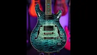 Stunning PRS Paul Reed Smith Private Stock McCarty 594 Hollowbody I guitar in Subzero Glow finish