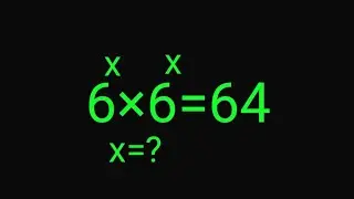 Germany | Can you solve this?  | Math Olympiad | (6^x×6^x=64, x=?