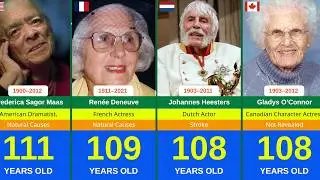 150+ Famous Actors who died After 100 AGE