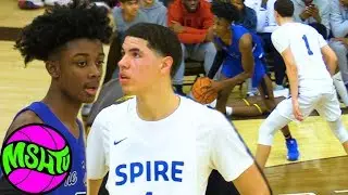 LaMelo Ball vs SUPER SOPHOMORE 37 points on Spire? EJ Farmer vs Melo Mixtape