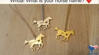 Beautiful Customized Horse Name Necklace