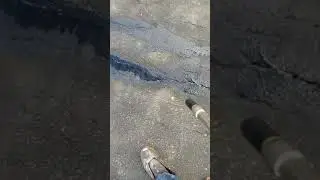 Commercial asphalt crack sealer