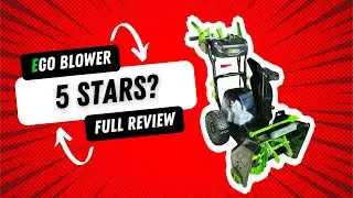 EGO Cordless Snow Blower Review (56 V Battery X 2  7.5 AH Batteries)