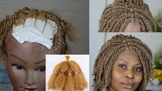 How to diy kinky braided twist wig / no closure wig