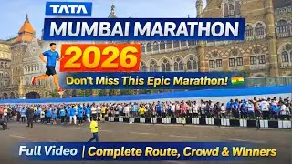 Tata Mumbai Marathon 2026🏃&zwj;♂️🔥 | Crowd Goes Crazy 😱