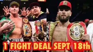 CANELO ALVAREZ VS CALEB PLANT CLOSING IN ON A 1 FIGHT DEAL FOR SEPT 18th ON FOX PPV 🔥