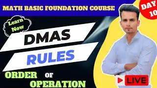 DMAS Rule Explained | Order of Operations in Maths | Live Class with Examples