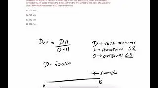 CP/Point of Equal time basic numerical. General Navigation.