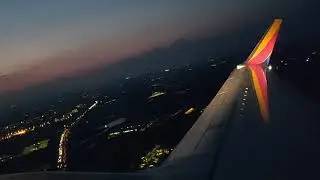 Southwest 737-700 Dusk Takeoff from Raleigh-Durham RDU Airport