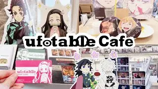 ☆ we visited japan's demon slayer cafe for the first time! 🍰✨ demon slayer menu + character goods 🛒