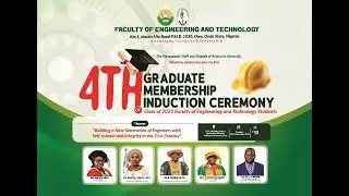 4th Graduate Membership Induction Ceremony — Faculty of Engineering and Technology, AUO