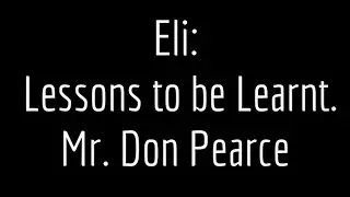 Eli - the Priest: A Character Study by Mr Don Pearce