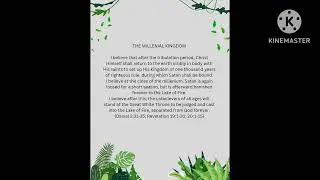 My belief on: Millennium kingdom 