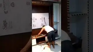 TV Unit Installation Time-lapse | Interior Execution Work | TrustNest Interiors Mumbai