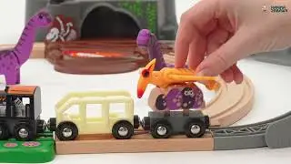 Brio Kolejka - Drewniana kolejka Dino Przygoda z dinozaurami 36094 - www.krainazabawy.pl
