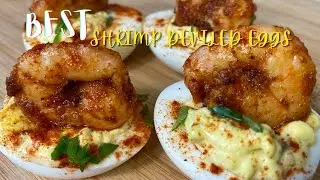 THE BEST Shrimp Deviled Eggs Recipe | NO, REALLY!