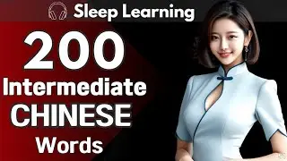 Chinese Intermediate Words 200#50 for beginners | Intermediate vocabulary | Sleep Learning