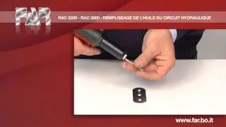 Remplissage de l'huile pour outils de pose pour rivets  RAC2200 RAC3000
