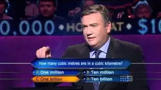 Ben on Millionaire Hotseat.