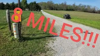 PUSHMOWING 8 MILES OF DRIVEWAY