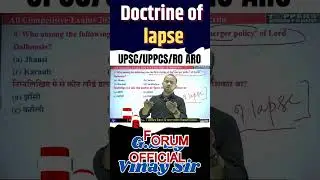 Doctrine of lapse ? #uppsc2024 #pcscoachinglucknow #shortsviral#gsforumofficial