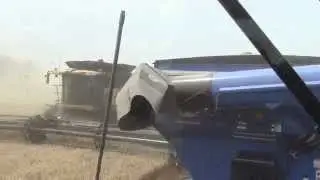 Inside the Cab of a New Holland T9.450 4wd on Grain Cart Duty