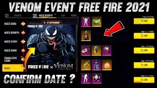 Venom Event Free Rewards | Free Fire Venom Event 2021| Venom Collaboration In Free Fire