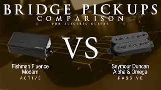 Fishman FLUENCE MODERN vs Seymour Duncan ALPHA & OMEGA - Bridge Pickup Guitar Tone Comparison Demo