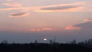 Sunset Viewed From Caldy Road, Aintree, Liverpool, Merseyside, England 10th November 2011