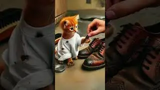 Watch how this cat's dedication and hard work pay off in the end! #shorts #cats #cat