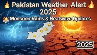 Latest Pakistan Weather Update 2025 | Monsoon Rains & Heatwave Alerts