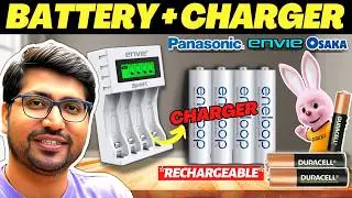 Cheapest AA & AAA Battery🔥Best Rechargeable Batteries In India 2026🔥Rechargeable Battery Charger
