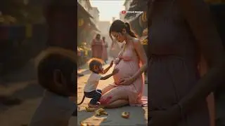 😱 A Baby Monkey 🐒 Hero Saves Two Lives | #ai #shorts #monkey #animation #hindi #story #viral