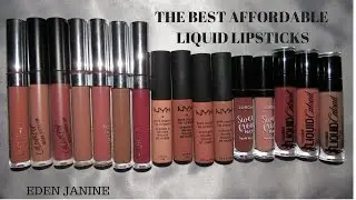 THE BEST AFFORDABLE LIQUID LIPSTICKS | all under $7 | 2017