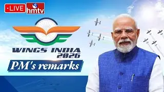 LIVE : PM Modi remarks during Wings India 2026 programme in Hyderabad, Telangana | hmtv