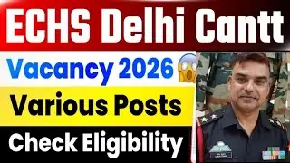 ECHS Delhi Cantt recruitment #foujimotivational #army