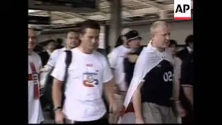 England fans arrive ahead of crunch game with Nigeria