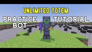 How To Make a Unlimited Totem PRACTICE BOT  in MCPE/BEDROCK [MINECRAFT]