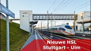 De nieuwste HOGESNELHEIDSLIJN in DUITSLAND: Stuttgart - Ulm 🇩🇪 #BartVlog
