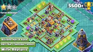 BEST BH8 Base Layout With Replay 2018 | Anti 2 & 3 Star BH8 Base 2018 | Clash of Clans