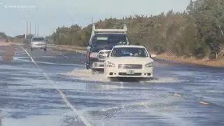 Water covering part of NC-12 forced crews to close part of the highway