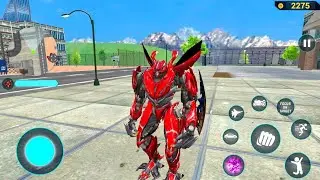 Super Red Megatron Robot Jet Car Bike Transformation Game 2020 Old Hot Update😯 - Android Gameplay