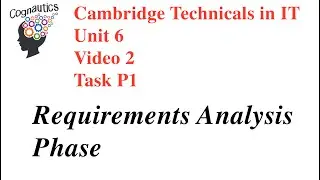 Cambridge Technicals Level 3 IT Unit 6 - Video 2 - P1 Application Development Phases