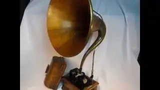 Edison Standard Cylinder Phonograph W/ Oak Music Master Horn