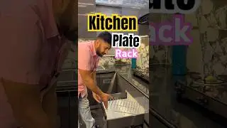 Kitchen/Tips✅  Steel Dish Rack 20 Inch/Modular Kitchen Basket Plate Rack/Tandem Box Accessories ✅