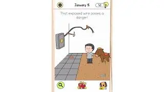 Brain Test All Star Daily Puzzle January 15 - That exposed wire poses a danger