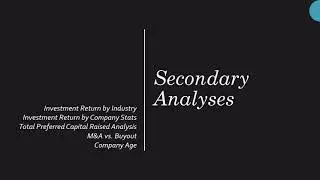 Merger & Acquisition Analytics &ndash; Alicorn VC