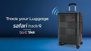 Safari Trackr powered by boAt Tag - a smart, stylish luggage that&rsquo;s always within reach.