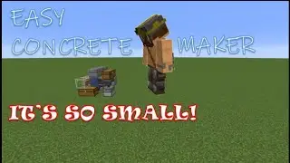 Minecraft EASY CONCRETE MAKER Tutorial